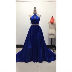 Custom royal blue dress